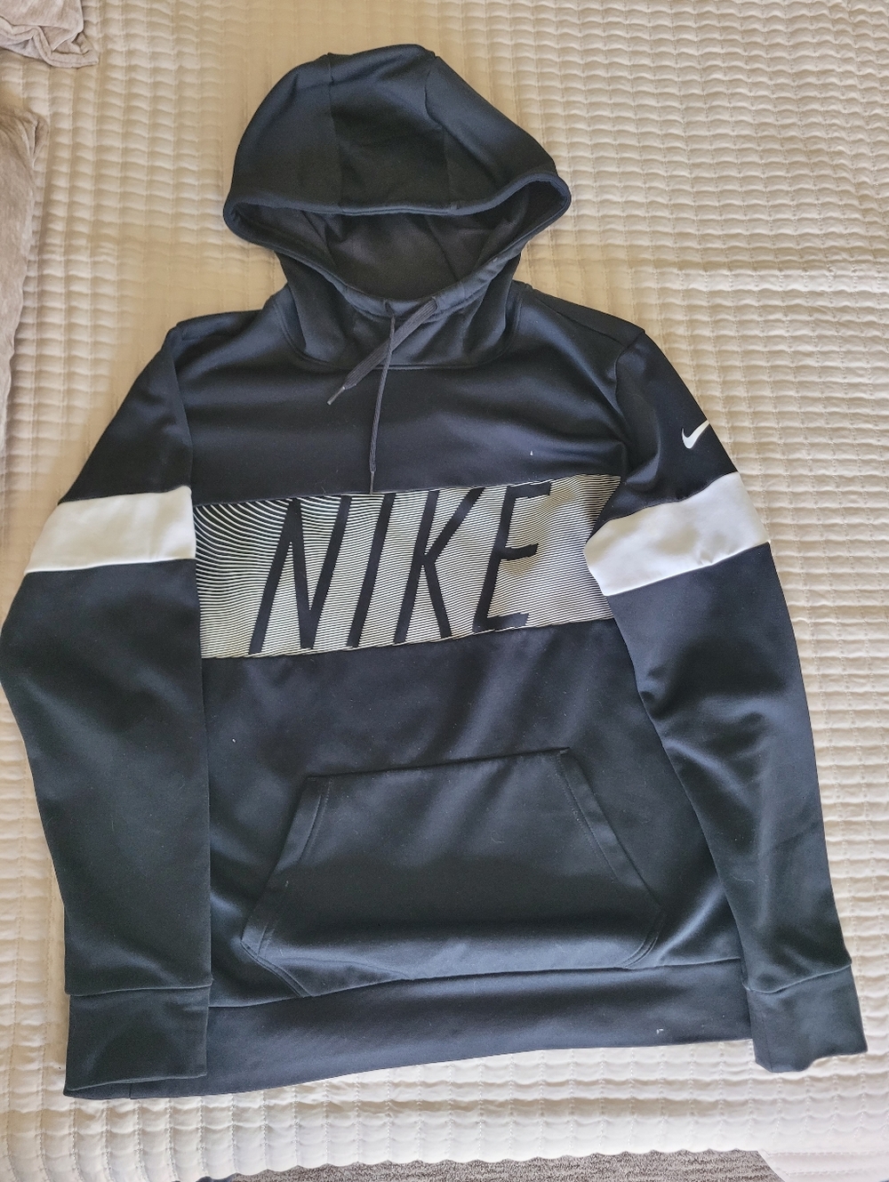 Women's Nike Black Hoodie with White Accent